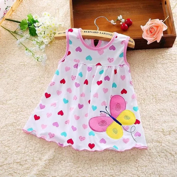 Adorable Baby Summer Dress with Soft Cotton and Embroidery