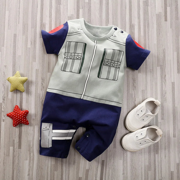 Adorable Anime Baby Jumpsuit Soft Cotton Summer Outfit