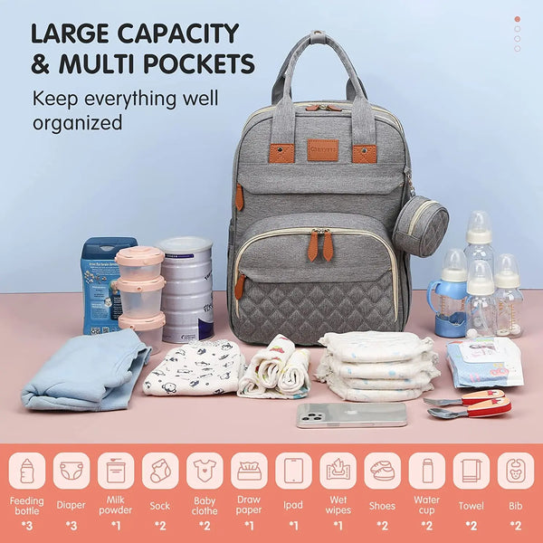 Ultimate Baby Travel Backpack Diaper Bag Organizer with Durable Design