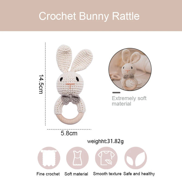 Charming Crochet Baby Rattles for Safe Playtime Fun
