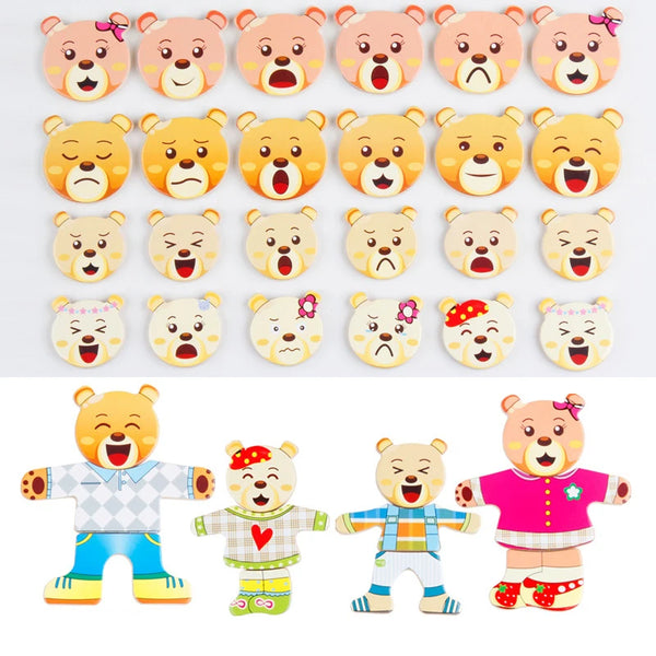 Little Bear Dress-Up Puzzle Game