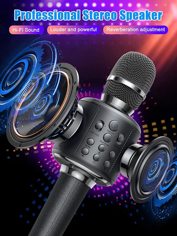 Sing Along Bluetooth Microphone with Portable Design for Karaoke Fun Anywhere
