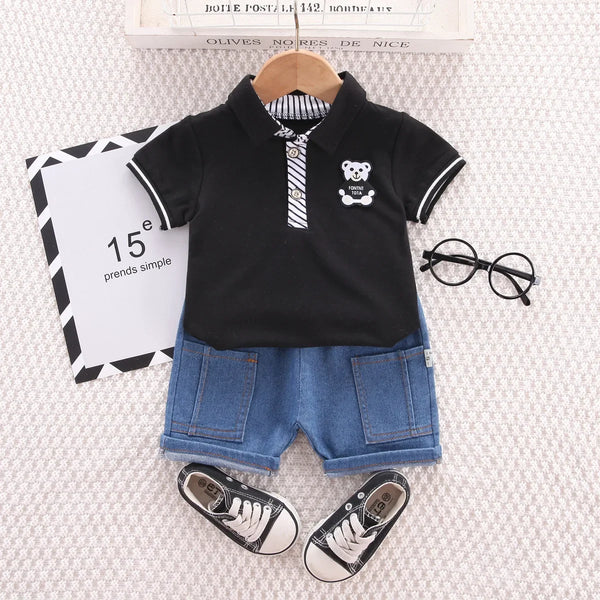 Korean Style Baby Outfits Breathable Cotton for Summer Comfort