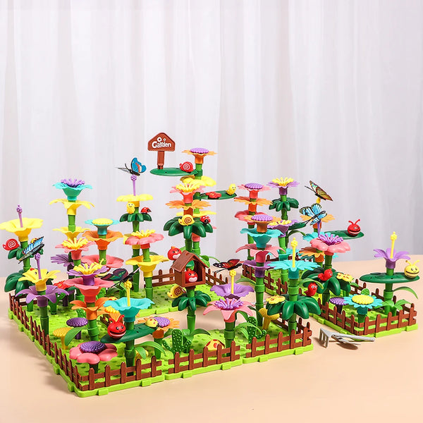 Bloom and Build Garden Set – Creative Flower Building Toy for Kids