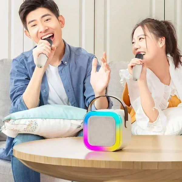Mini Karaoke Party Speaker with Dynamic Sound and Lights for Fun Gatherings