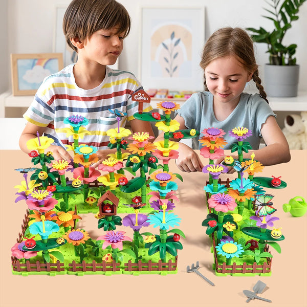 Bloom and Build Garden Set – Creative Flower Building Toy for Kids