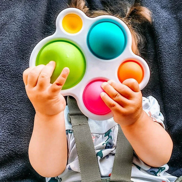 Colorful Baby Sensory Board for Early Learning and Motor Skills