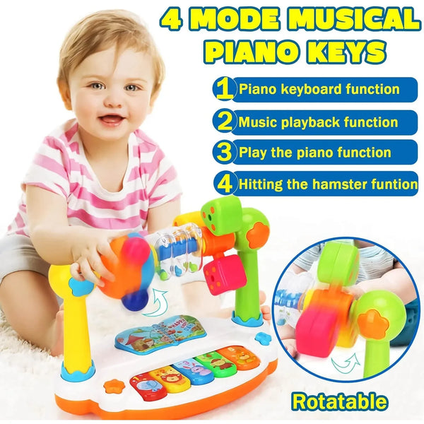 Fun Rotating Music Keyboard – Interactive Lights and Learning Toy