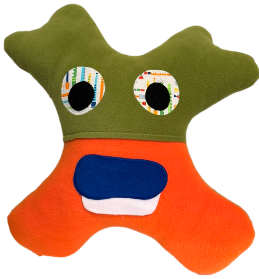 Amiba Monsters Cozy Road Trip Neck Pillow with Secret Pocket