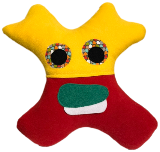 Amiba Monsters Tiny Traveler Neck Pillow with Secret Storage