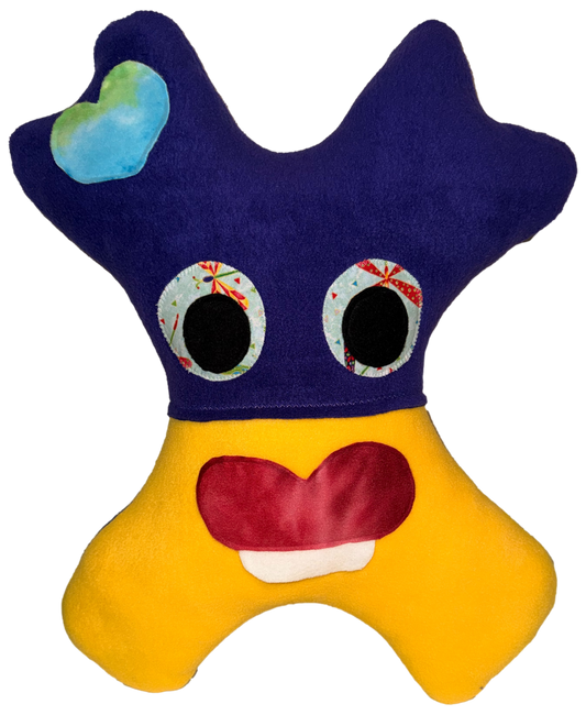 Amiba Monsters Travel Keeper Kids Car Pillow