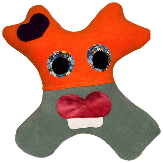Amiba Monsters Car Pillow – Handmade Comfort for Kids