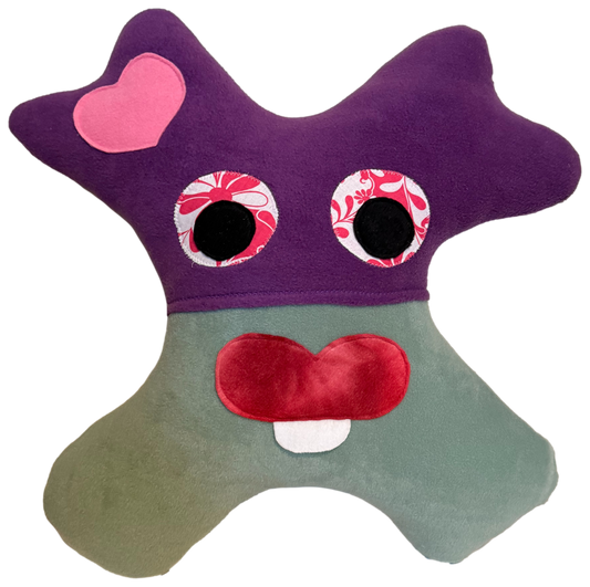 Amiba Monsters Road Snuggler Neck Pillow with Hidden Pocket