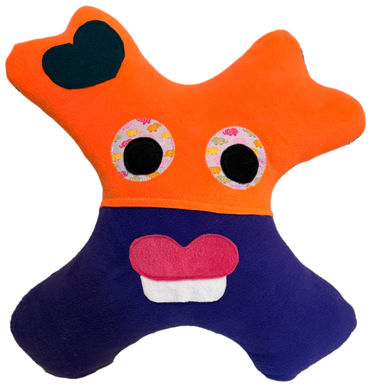 Amiba Monsters Magic Miles Kids Travel Pillow with Secret Pocket