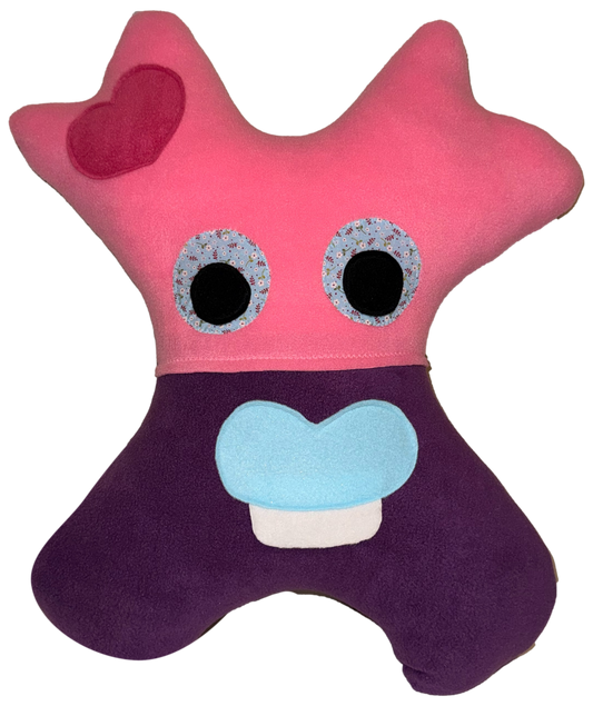 Amiba Monsters Cozy Plush Travel Pillow for kids