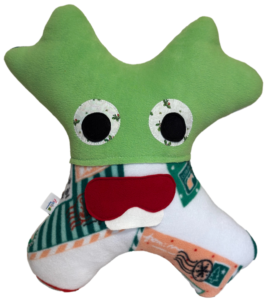 Amiba Monsters Santa Snuggles Kids Neck Pillow