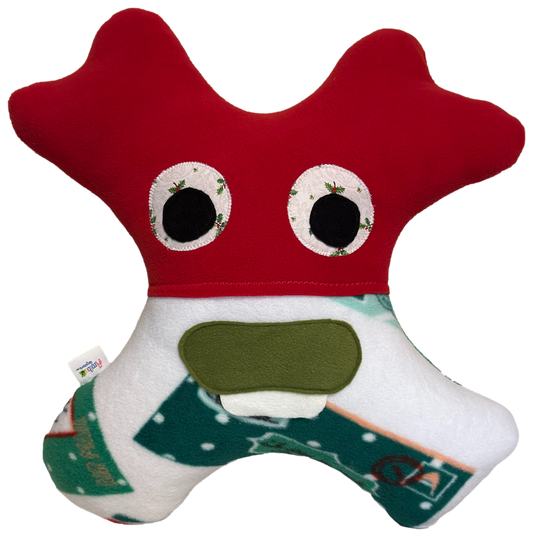 Amiba Monsters Reindeer Road Trip Pillow for Children