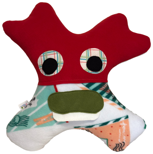 Amiba Monsters Snowflake Snuggle Pillow for Kids