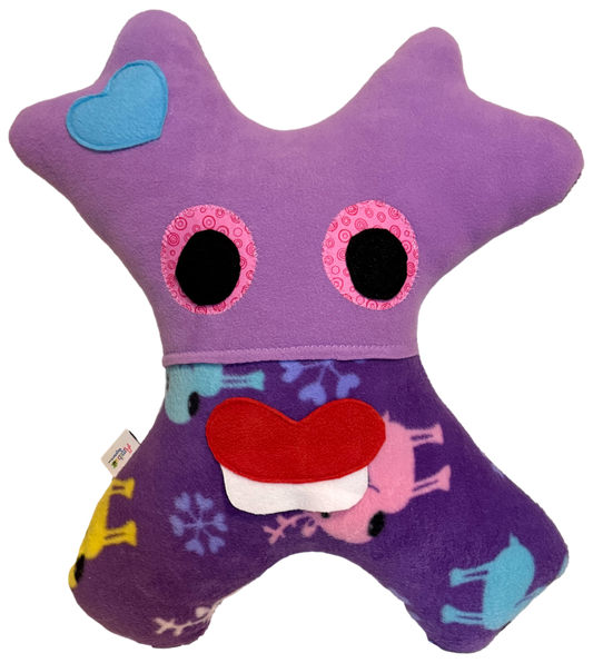 Amiba Monsters Cozy Journey Kids Pillow with Hidden Pocket