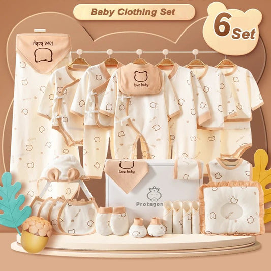 Adorable baby cotton outfit set made with soft breathable fabric