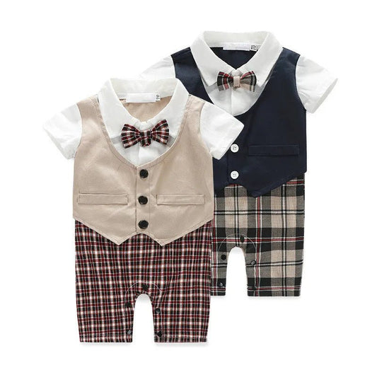 Adorable baby romper designed as a stylish daily wear outfit