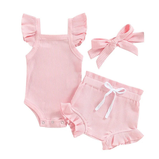 Adorable baby summer set made with breathable cotton for play