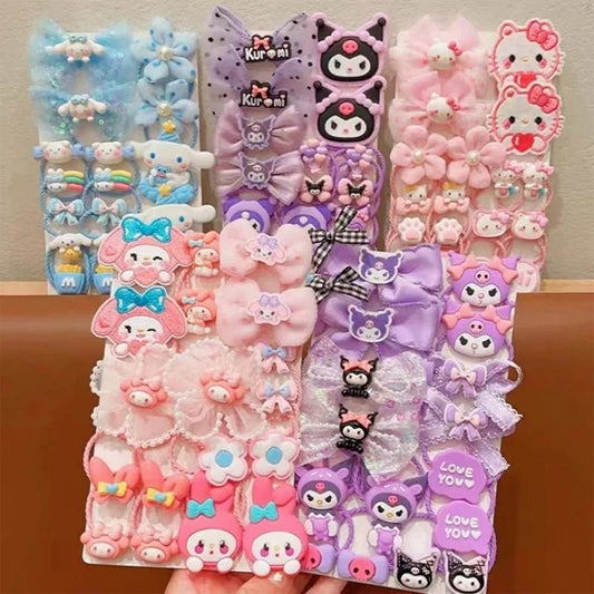 Adorable Kuromi hair bands designed for gentle all day wear