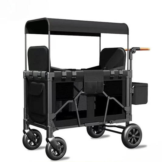 Adventure twin stroller designed for comfort and safety outdoors