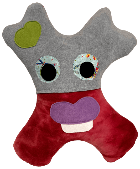 Kids Travel Headrest Body Pillow handmade with monster design provides upright posture slump free naps comfort and safety for every car ride