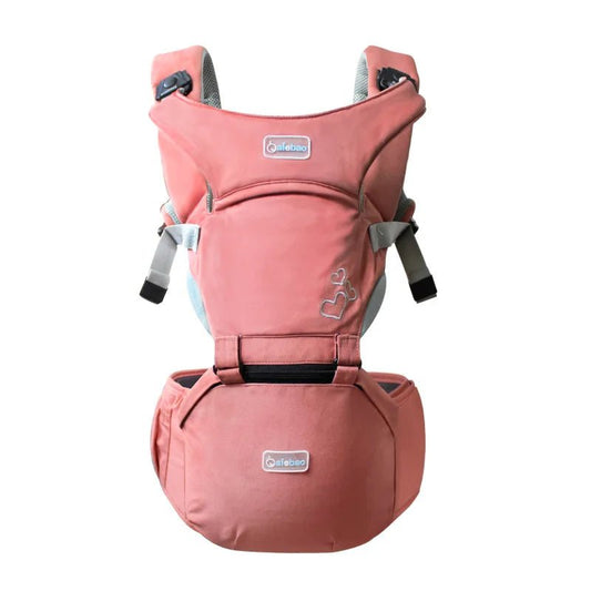 Baby carrier backpack offering hands free ergonomic parent support