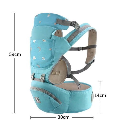 Baby carrier designed with ergonomic hands free support for parents