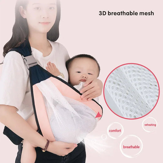 Baby Carrier Wrap Hands Free Sling for Newborns and Toddlers Support - Amiba