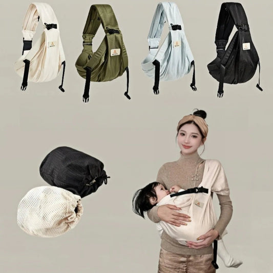 Baby Carry Wrap Sling Ergonomic Hands Free Carrier for Newborns and Infants - Amiba