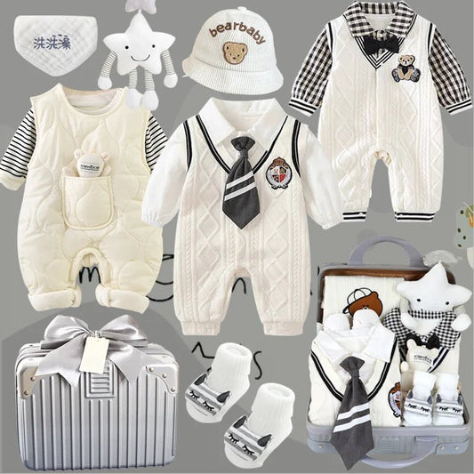 Baby gift box set with newborn essentials for daily care