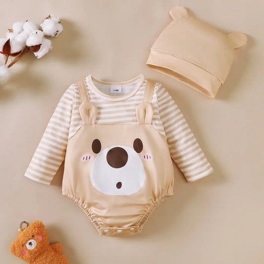 Baby Jumpsuit and Hat Set for Style and Comfort - Amiba