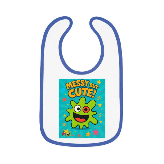 Bib - Messy But Cute Amiba Monsters Design - Amiba