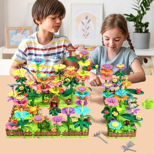 Bloom and Build Garden Set designed as creative flower toy for kids