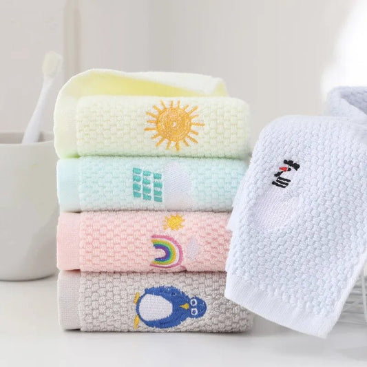 Cartoon Kids Towels Soft Absorbent Bath Time Essential - Amiba
