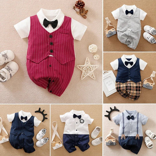 Charming baby party outfit crafted from soft cotton for summer comfort
