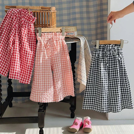 Chic summer girls culottes crafted with lightweight breathable fabric