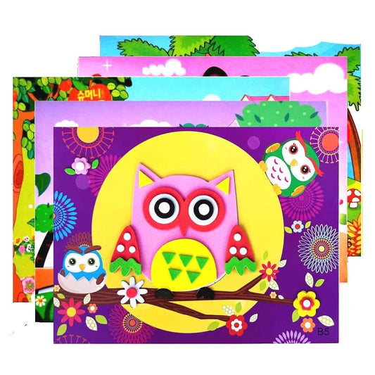 Colorful DIY Foam Sticker Fun – Creative Educational Craft for Kids - Amiba