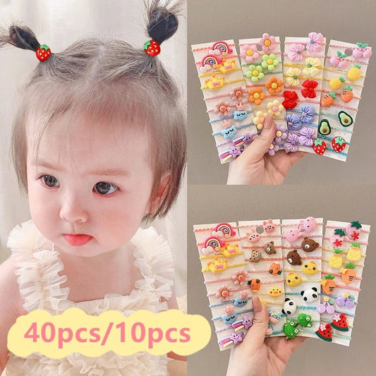 Colorful Flower Hair Ties for Girls Cute and Comfy Hair Accessorie - Amiba