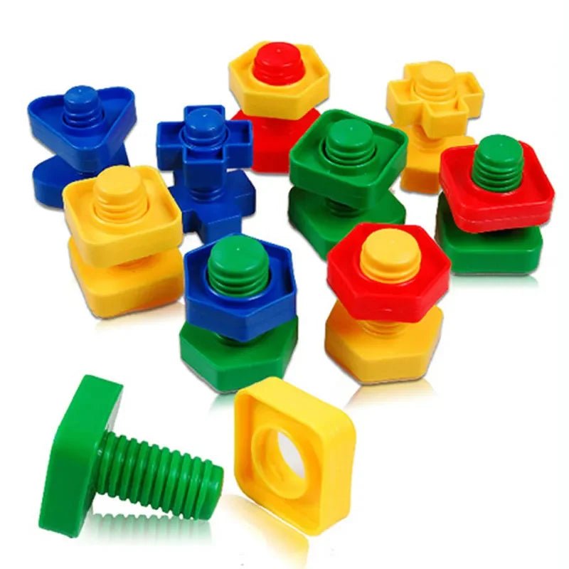 Colorful Shape Match Puzzle Blocks – Creative Learning Toy for Kids - Amiba