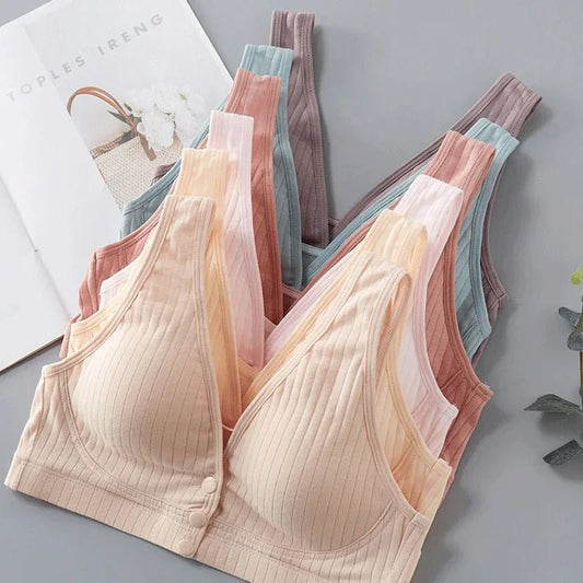 Comfortable Maternity Nursing Bra with Easy Access for Moms - Amiba
