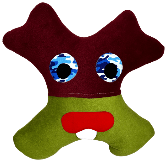 Amiba Monster car pillow supporting children during travel