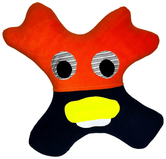 Comfy Amiba Monsters Car Pillow with Birth Certificate - Amiba