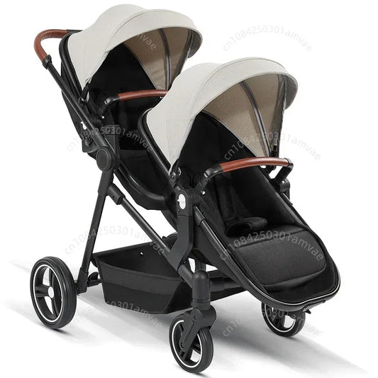 Comfy Cruiser twin stroller designed as lightweight foldable double travel
