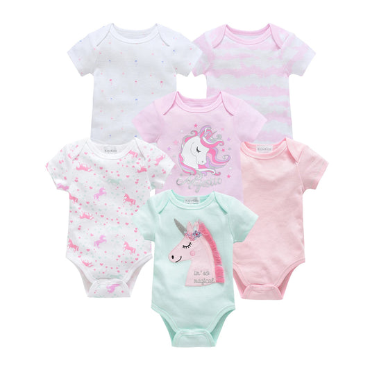 Cotton Baby Bodysuits Soft Breathable Outfits for Warm Days - Amiba