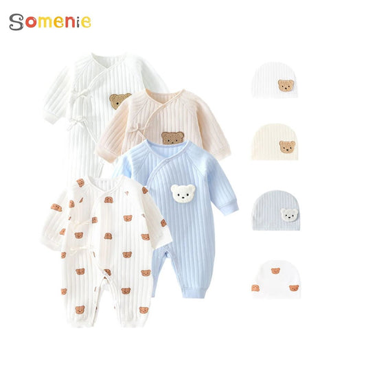 Cotton Baby Onesie Warm Thickened Outfit for Chilly Days - Amiba