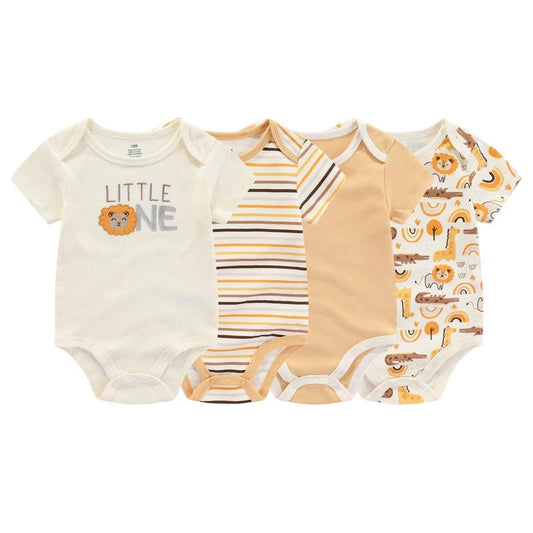 Cozy cartoon baby bodysuit crafted for infants’ daily comfort